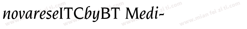 novareseITCbyBT Medi字体转换